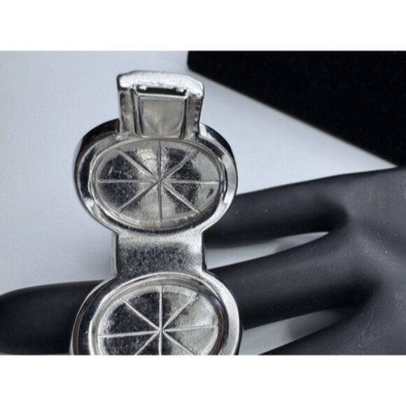 YSL Vintage Bangle Bracelet Silver Tone- Designer Beautiful Bracelet Vintage - Picture 13 of 16